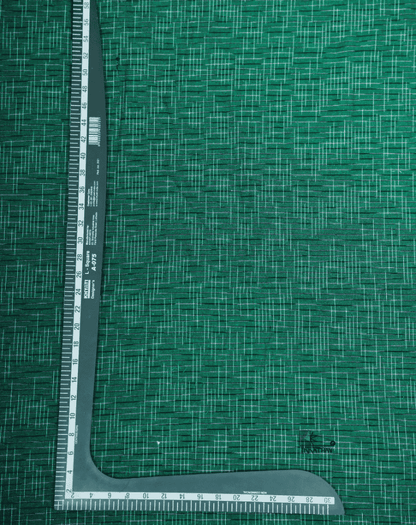 Bottle Green Crosshatch