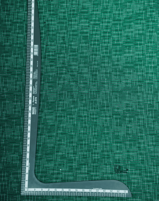 Bottle Green Crosshatch