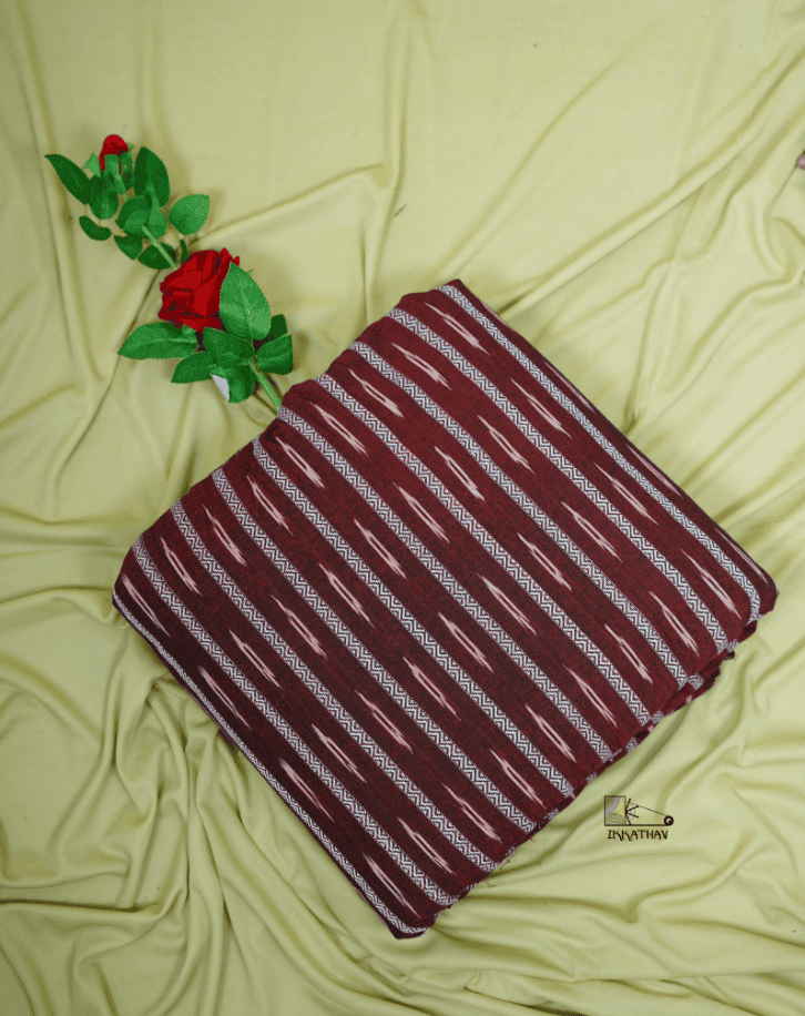 Maroon Ikkat Stripe