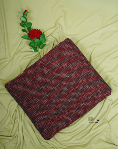 Maroon Crosshatch