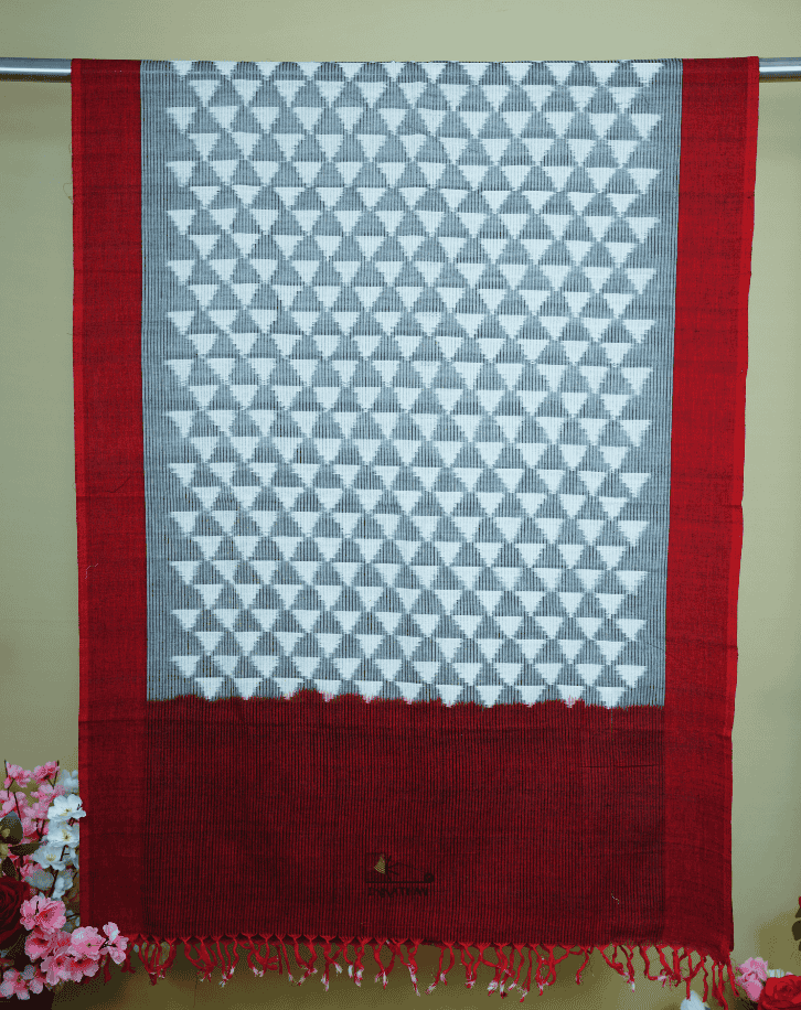 Grey Triangle Dupatta