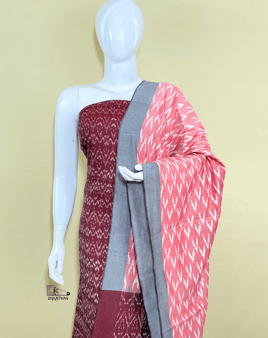 Maroon Pink 3-Piece Suit Set