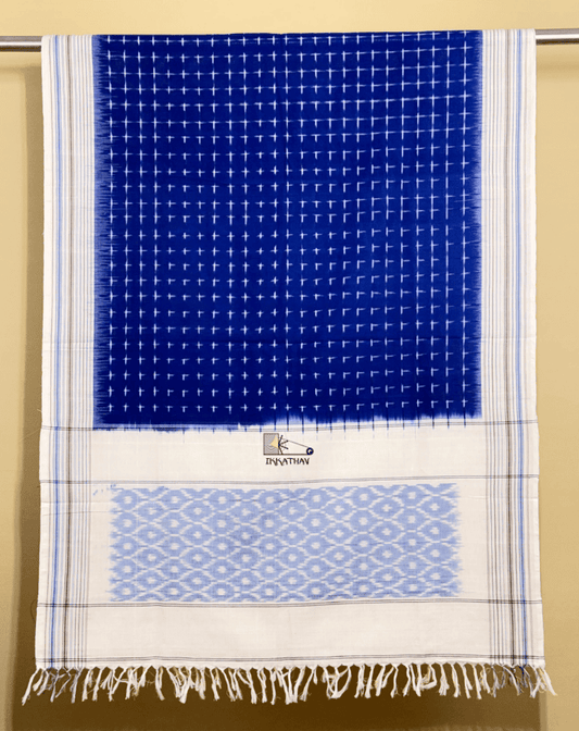 Navy Dot Dupatta
