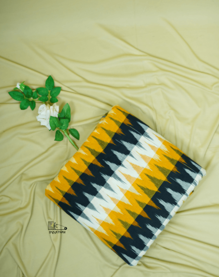 Yellow Black White Zigzag