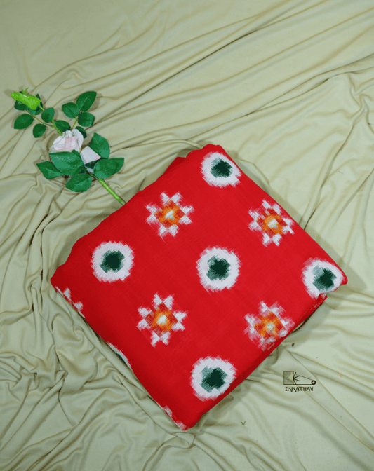 Red Floral Dot