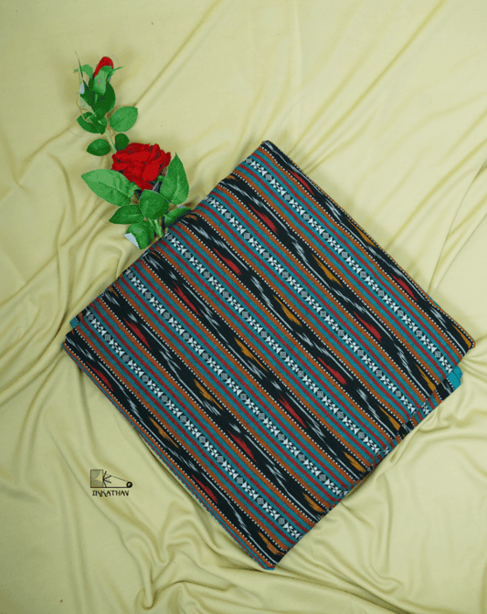 Charcoal Multi Ikkat Stripe