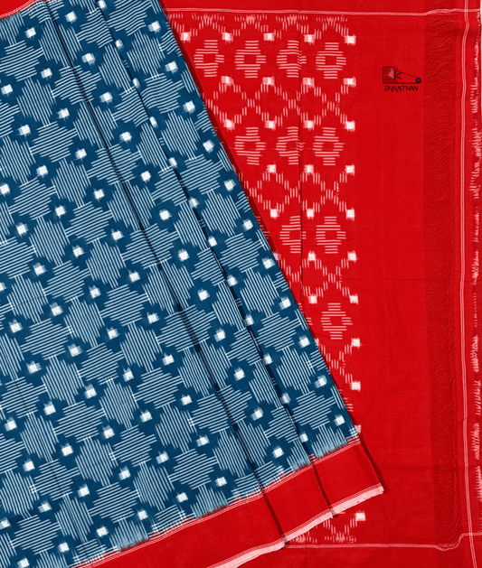 Double Ikkat Saree