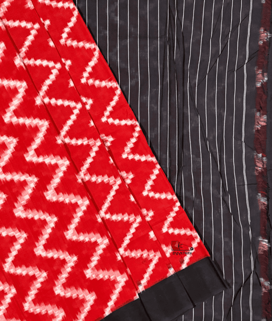 Double Ikkat Saree